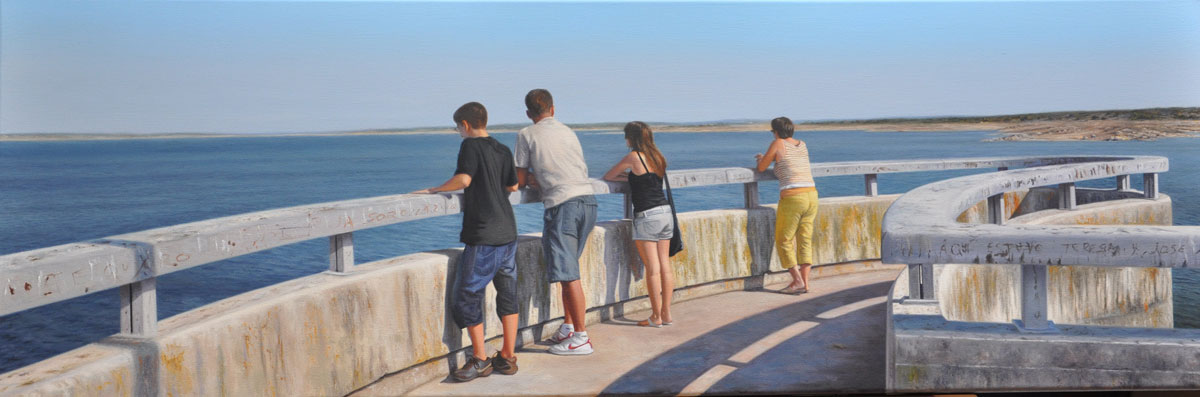 EL PANTANO oil on canvas 120cm x 40cm 2010