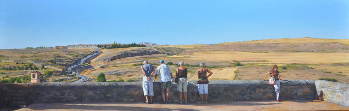 FROM ALCAZAR DE SEGOVIA  oil on canvas 120cm x 140cm 2010