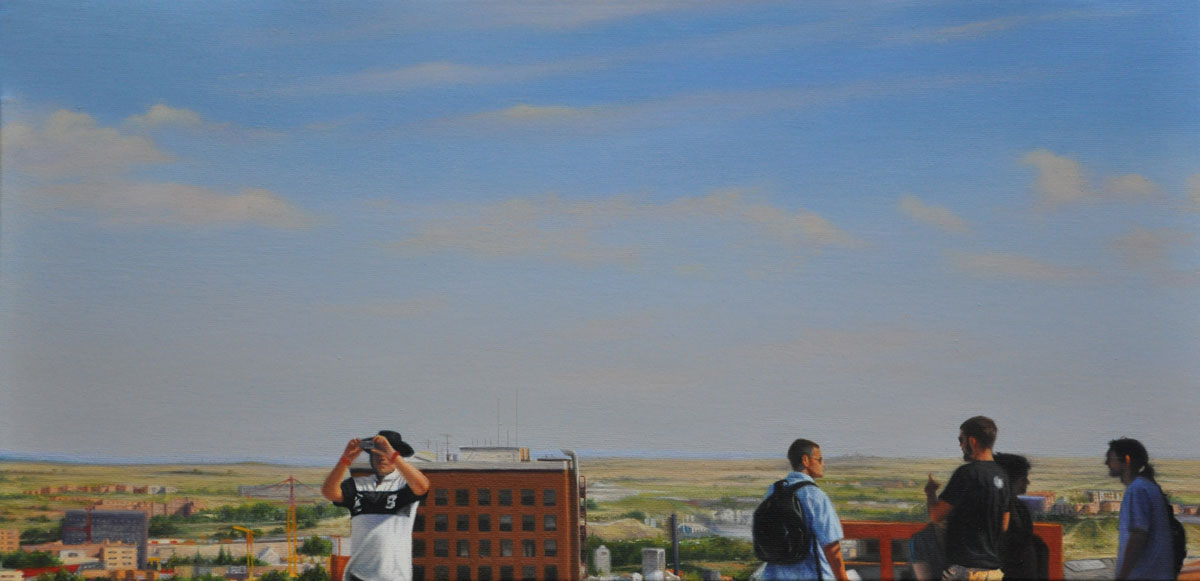 MADRID oil on canvas 50cm x 25cm 2010